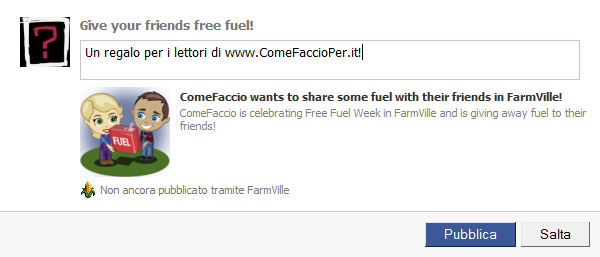 free fuel week farmville