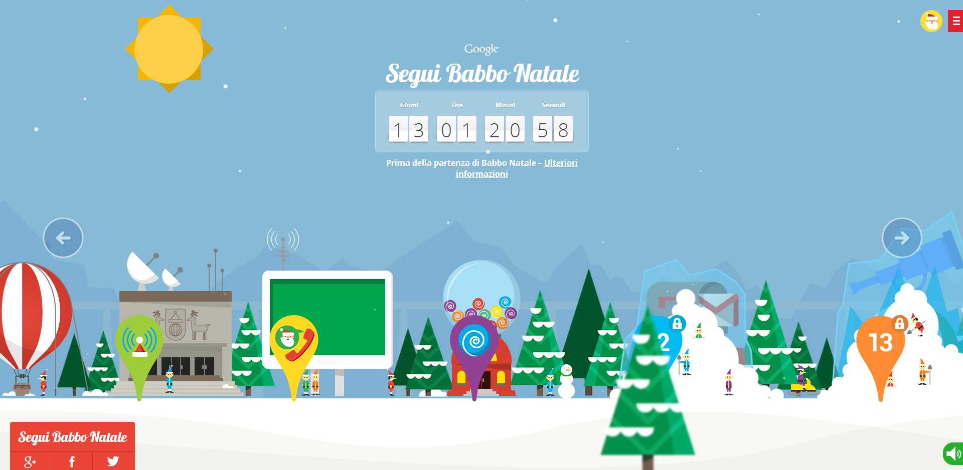 Babbo Natale Google.Giochi Di Babbo Natale Gratis Con Google