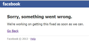 Problemi Facebook non funziona è down
