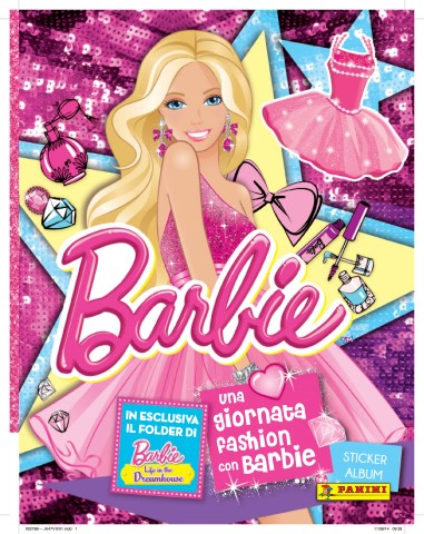 panini: esce in edicola l’album di figurine su “barbie” fashion e glamour per la bambola piu’ famosa del mondo