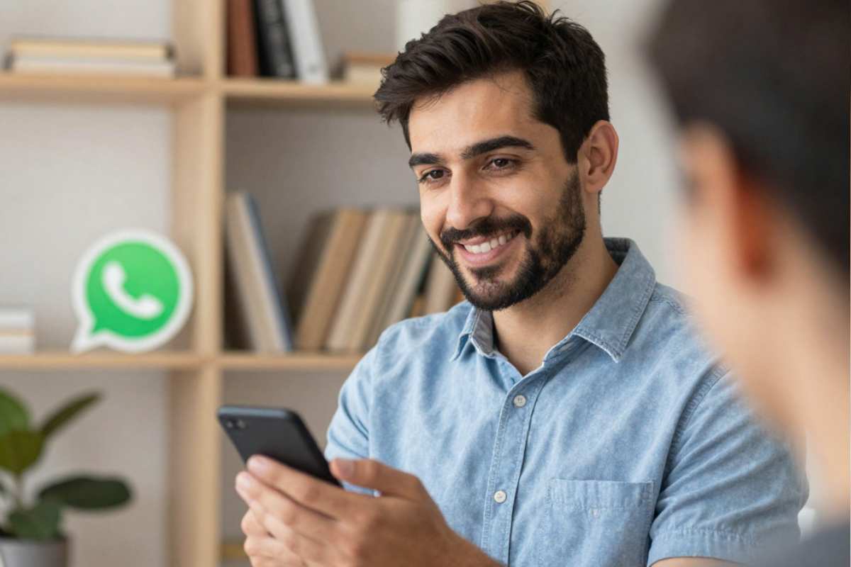 persona legge lo smartphone