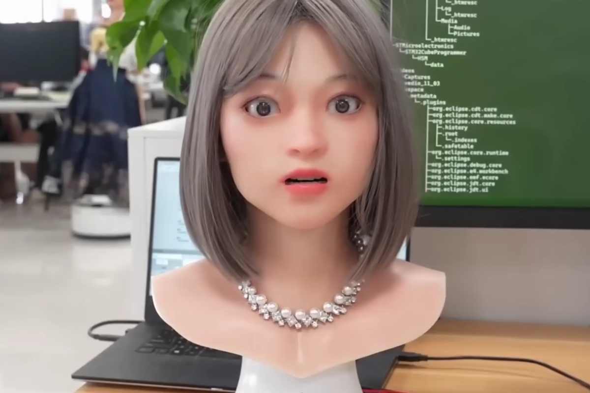 il viso di moya il robot umanoide