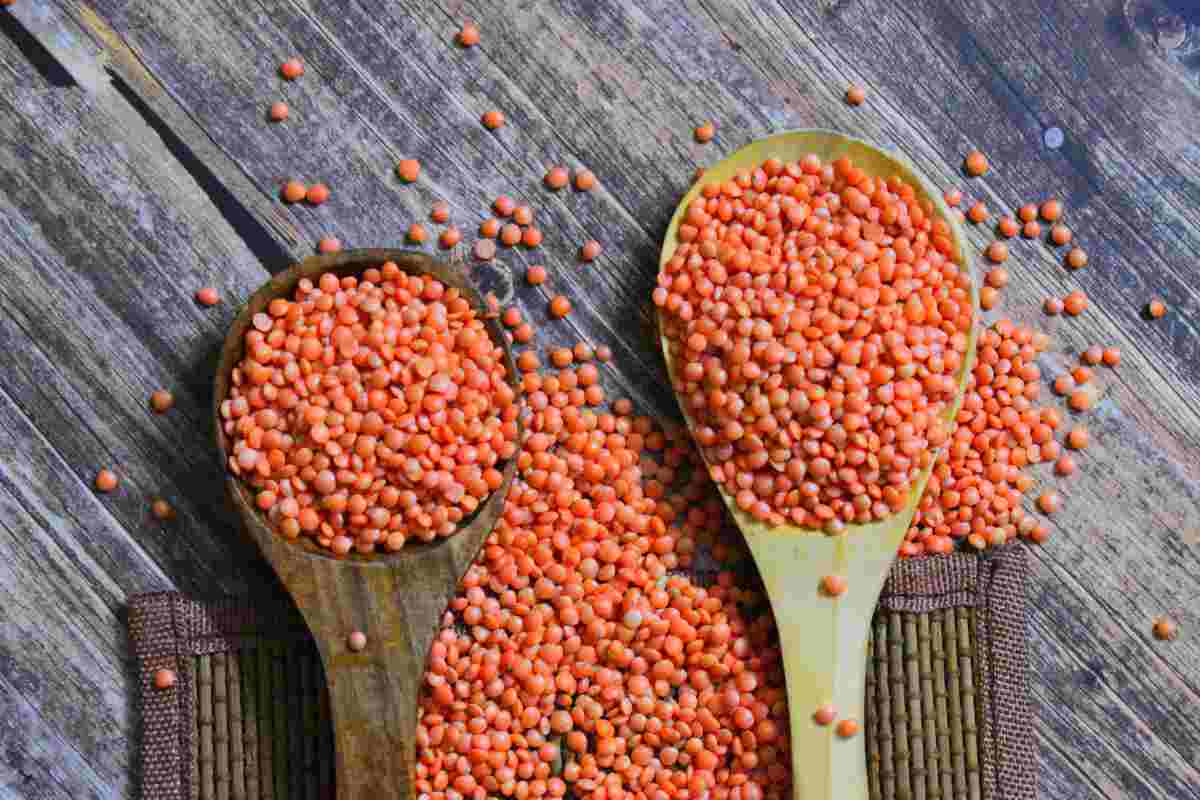 lenticchie in dei mestoli