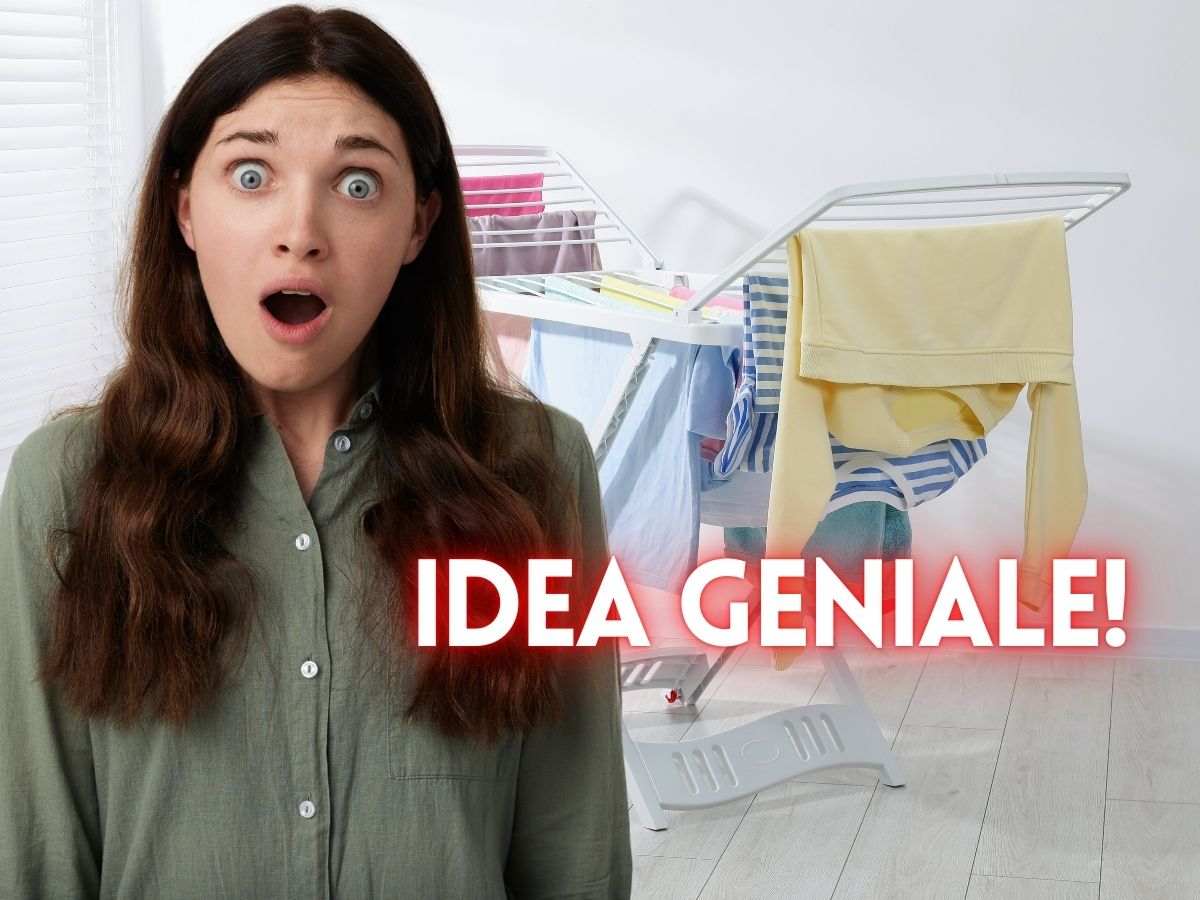 Invece di gettare via il vecchio stendino rotto ci ho realizzato un complemento d’arredo: tutti me lo invidiano